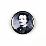 Classic Author Series 1 | Poe | Stoker | Verne | Lovecraft | Kafka | Wells | Orwell | 1 Inch Pinback Buttons