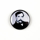 Classic Author Series 1 | Poe | Stoker | Verne | Lovecraft | Kafka | Wells | Orwell | 1 Inch Pinback Buttons