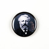 Classic Author Series 1 | Poe | Stoker | Verne | Lovecraft | Kafka | Wells | Orwell | 1 Inch Pinback Buttons