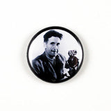 Classic Author Series 1 | Poe | Stoker | Verne | Lovecraft | Kafka | Wells | Orwell | 1 Inch Pinback Buttons